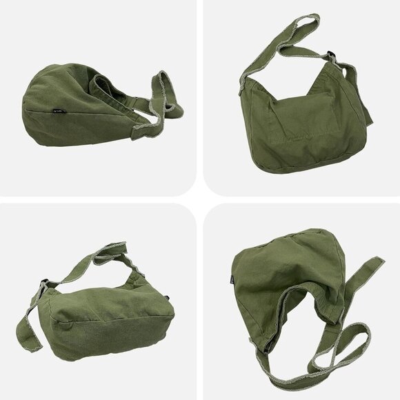 Womens Canvas Hobo Bags Large Shoulder Bags Casual Crossbody Bags Satchel Bag Me - Picture 4 of 6